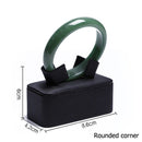 Schwarzes PU-Leder Schmuck Ring Ohrringe Ständer Halter Set Schmuck Anhänger Halskette Kette Halsreifen Display Büste Armreif Organzier