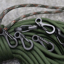 10 Stück Campingausrüstung Survival EDC Paracord Karabiner Snap SF Spring Clip Wanderhaken Rucksack Tactical Buckle Camp Kit