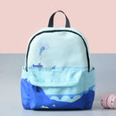 Mochila de madera con Luna para mujer, bolso de viaje negro y azul, mochila informal de lona con estampado de luna marina, mochilas escolares para chicas adolescentes