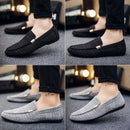 ZYYZYM Männer Freizeitschuhe 2021 Frühling Sommer Männer Müßiggänger Neue Slip On Leichte Leinwand Jugend Männer Schuhe Atmungsaktive Mode Flache Schuhe
