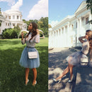 Falda de tul de 5 capas de calidad, faldas tutú plisadas para mujer, enagua Lolita, falda Midi para damas de honor, faldas Jupe Saias