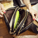 REPRCLA Hot Fashion Umhängetaschen für Frauen 2022 Hohe Kapazität 3-lagige Umhängetasche Handtasche PU-Leder Frauen Messenger Bags