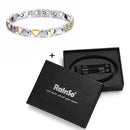 Pulsera Rainso de acero inoxidable a la moda para mujer con imán Energy Bio Health Care Jewerly pulsera vikingo amantes cadena de mano