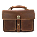 Luxus Mode 100% Echtes Leder Männer Aktentasche Kuh Leder Laptoptasche Vintage Umhängetasche Echtes Rindsleder Computertasche 15,6 "