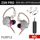 KZ ZSN Pro In-Ear-Kopfhörer Hybrid-Technologie 1BA + 1DD HIFI-Bass-Metall-Ohrhörer Sport-Headset-Monitor mit Geräuschunterdrückung