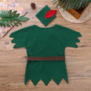 Kinder Jungen verkleiden sich Kostüme T-Shirt mit Hut Gürtel Halloween Chirstmas Cosplay Party Boy für ausgefallene Karneval Rollenspiele Kleidung