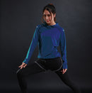 Herbst dünne Frauen Running T-Shirts Gym Fitness Long Sleeves Sweatshirts Quick Dry Training Atmungsaktive Kapuze Sport Yoga Kleidung