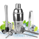 UPORS Edelstahl-Cocktail-Set 550 ml/750 ml Cocktail-Shaker-Set mit Stößel, Jigger, Barlöffel, Eiszange, Barkeeper-Kit, Bar-Set