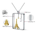 Lotus Fun Real 925 Sterling Silber Handmade Fine Jewelry Eiffelturm Design Anhänger ohne Halskette Acessorios für Damen