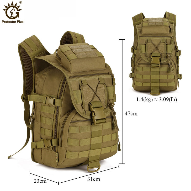 Mochilas tácticas del ejército para hombre de gran capacidad de 40L, bolsas de asalto militar, bolsa de viaje Molle impermeable 900D, Mochila táctica