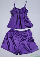 Frauen 100% Naturseide 16 Momme Satinseide Camisole mit Shorts Pyjama Set Nachtwäsche M-2XL YM004