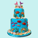 3D Meer Koralle Fisch Algen Silikonform Kuchen Bordüre Fondant Kuchen Dekorieren Werkzeuge DIY Cupcake Süßigkeiten Schokolade Gumpaste Formen