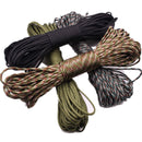 31 m Paracord 550 Fallschirmschnur 100 Fuß 4 mm Paracord-Seilbündel Lanyard-Seil Paracord Black Camping Equipment Survival Kit