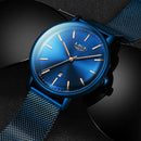 LIGE, relojes para mujer, marca superior, reloj resistente al agua de lujo, reloj de pulsera informal ultrafino de acero inoxidable para mujer, reloj de cuarzo