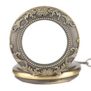 Steampunk Pendant for Men Women  Hand Winding Mechanical Pocket Watch Luxury Fashion Roman Numerals Skeleton Watches FOB Chain