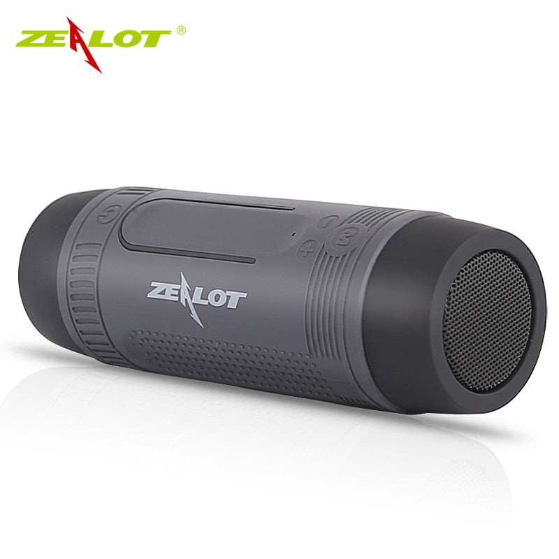 Zealot S1 Bluetooth-Lautsprecher Outdoor-Fahrradlautsprecher Tragbarer wasserdichter drahtloser Lautsprecher Unterstützung TF-Karte + Taschenlampe + Fahrradhalterung