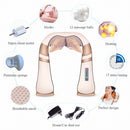 JinKaiRui 12 Massagebälle U-Form Elektrisches Shiatsu-Kneten Rücken Nacken Schulter Körper 4D Infrarotheizung Massagegerät Auto Zuhause Entspannen