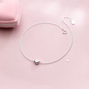 INZATT Minimalist Romantic Shiny Heart Bracelet For Fashion Women Pretty Jewelry 925 Sterling Silver Classic Accessories Gift