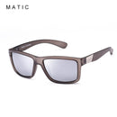 MATIC Ladies Retro Pilot Aviation Gafas de sol para mujer Calidad Pink Mirrored Sun Glasses Eyewear Marca de lujo Zonnebril Dames