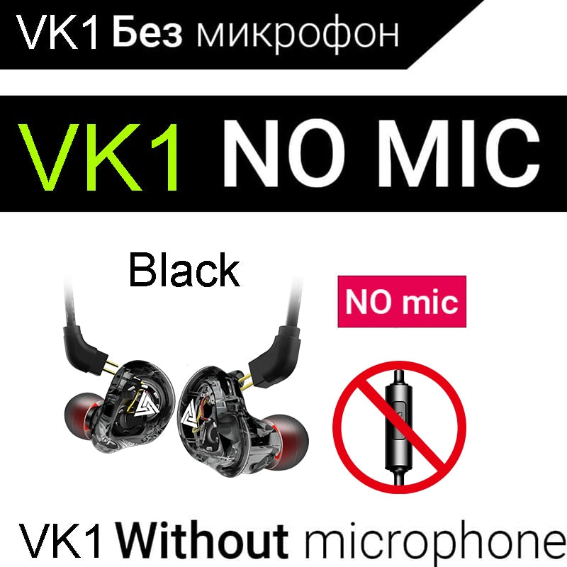 Neuer QKZ VK1 4DD In-Ear-Kopfhörer HIFI DJ Monito Laufsport-Kopfhörer Ohrstöpsel-Kopfhörer-Ohrhörer ZS10 ZS6 fone de ouvido audifonos