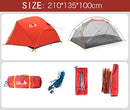 BSWolf 2 Personen Campingzelt Ultraleicht 20D 380T Nylon Doppelschicht wasserdichtes Rucksackzelt für Wanderreisen mit gratis Matte