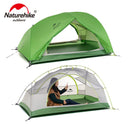 Naturehike Zelt Verbessertes Star River Campingzelt Ultraleichtes 2-Personen-4-Jahreszeiten-20D-Silikonzelt mit kostenloser Matte NH17T012-T