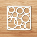 12-teilige 29 x 29 cm hängende Paravents Wohnzimmer Teile von Paneelen Trennwand Kunst DIY Dekoration weißes Holz Kunststoffgarn