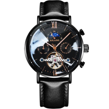 SSS Qualität AILANGHerrenuhr Tourbillon Minimalistische Automatikuhr neuestes Design Getriebe Armbanduhren Diesel mechanische Uhr Herren