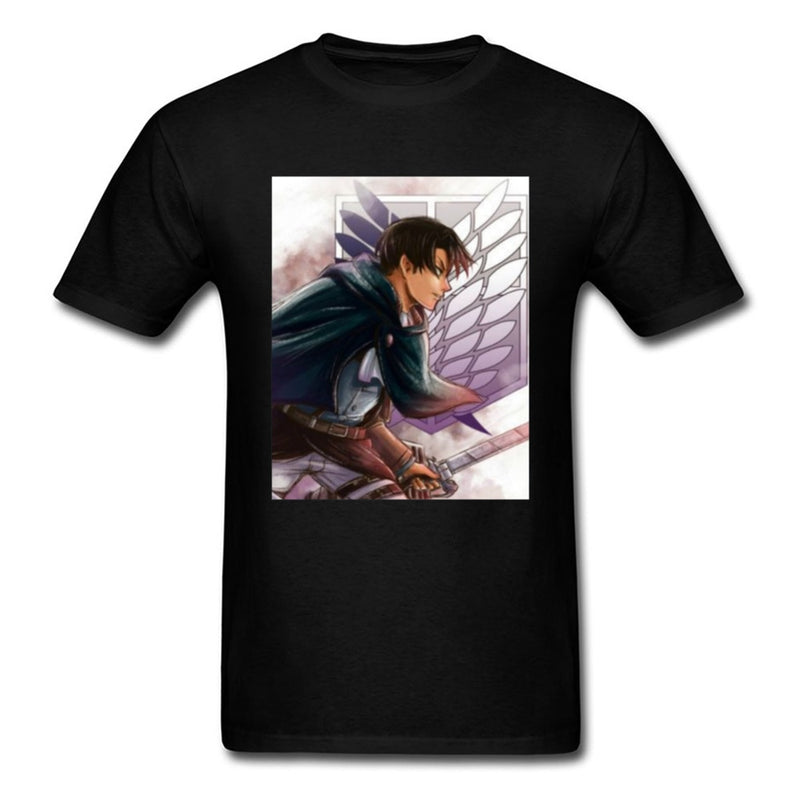 Captain T-Shirt Männer Survey Corps T-Shirt Angriff auf Titan T-Shirt Nagelneu Japan Anime Print Tops Baumwolle Großhandel T-Shirts XXXL