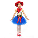 Toy Woody Jessie Cowgirl Mädchen Tutu Kleid mit Hut Schal Set Outfit Fancy Tüll Mädchen Geburtstag Party Kleid Kinder Halloween Kostüm