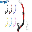 COPOZZ profesional seco Snorkel tubo de buceo tubo de aire PU tubo de silicona líquida equipo de buceo caza Snorkel para adultos