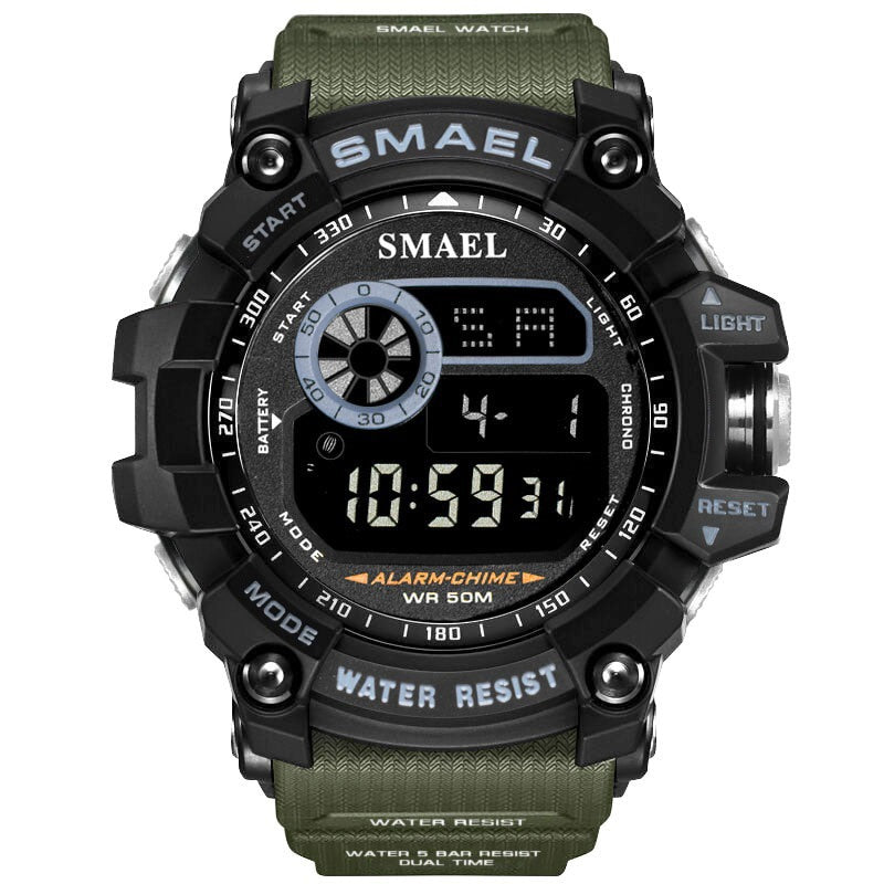 SMAEL Militärische Digitaluhren Männer Alarm Wasserdichte Uhr LED-Rücklicht Sport Armbanduhr Chronograph Countdown-Uhr Männlich 8010