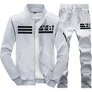 Herbst Trainingsanzug Männer 2021 Sportbekleidung Mode Herren Set Zwei Stücke Reißverschluss Warme Sweatshirt Jacke + Jogginghose Moleton Masculino Sets