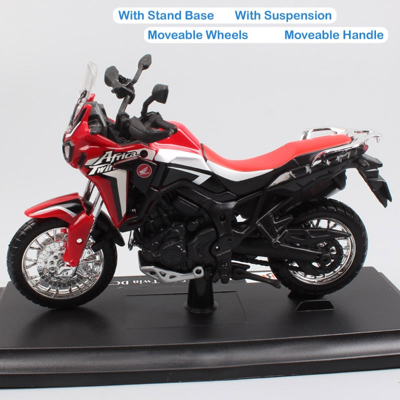 Maßstab 1:18 Maisto Honda CRF1000L Africa Twin DCT 2016 Adventure Sport Diecast Motorrad Spielzeugmodell Offroad Fahrrad Fahrzeug Replik