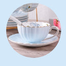 1-6 STÜCKE Rosa Romantischer Kürbis Kaffeetasse Set Küchenzubehör Bone China Keramik Teetasse Organizer Englisch Nachmittag Roter Tee