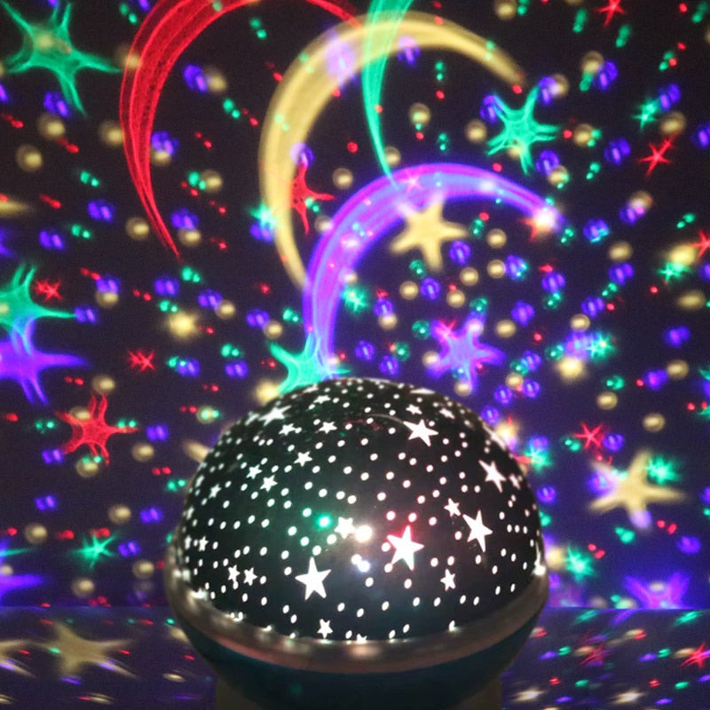 Novelty Luminous Toys Romantic Starry Sky LED Night Light Projector Battery USB Night Light Creative Birthday Toys For Children