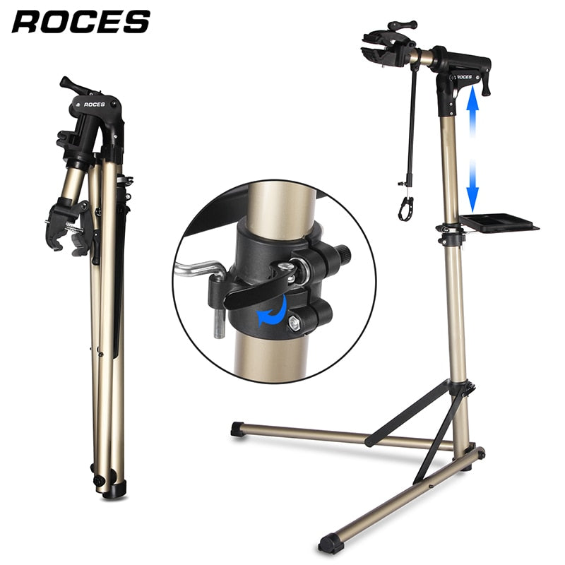 Adjustable Foldable Bicycle Rack Professional Aluminum Alloy Bike Repair Stand  Professional Bicycle Repair Tools Cycling Bike H