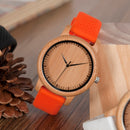 BOBO BIRD Damenuhren Damen-Luxusuhren aus Bambusholz Silikonarmbänder Relojes mujer marca de lujo Tolle Geschenke für Mädchen