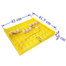 New 63 Eggs Incubator Turn Tray Geflügelbrutgeräte Hühner Enten und andere Geflügel Inkubatoren drehen automatisch Eier