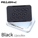 RISIKO 12 STÜCKE M5 * 10 MM Fahrrad Bremsscheibe Befestigungsschrauben TC4 Titan Fahrrad MTB Fahrrad Ultraleicht Bremsschraube Radfahren Zubehör