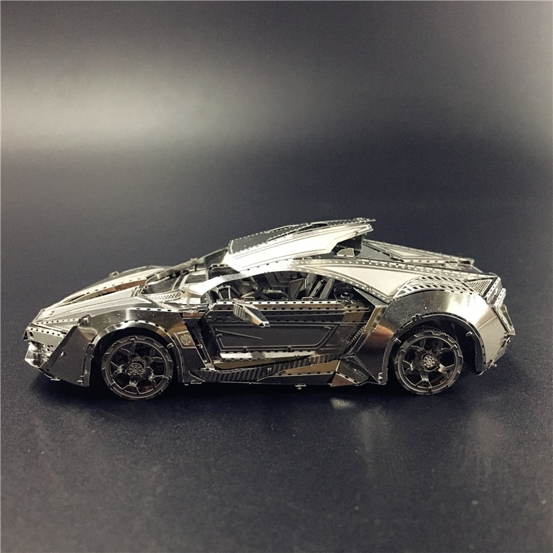 MMZ MODEL NANYUAN 3D Metal model kit Hypersport Racing Car Assembly Model DIY 3D Laser Cut Model puzzle toys for adult