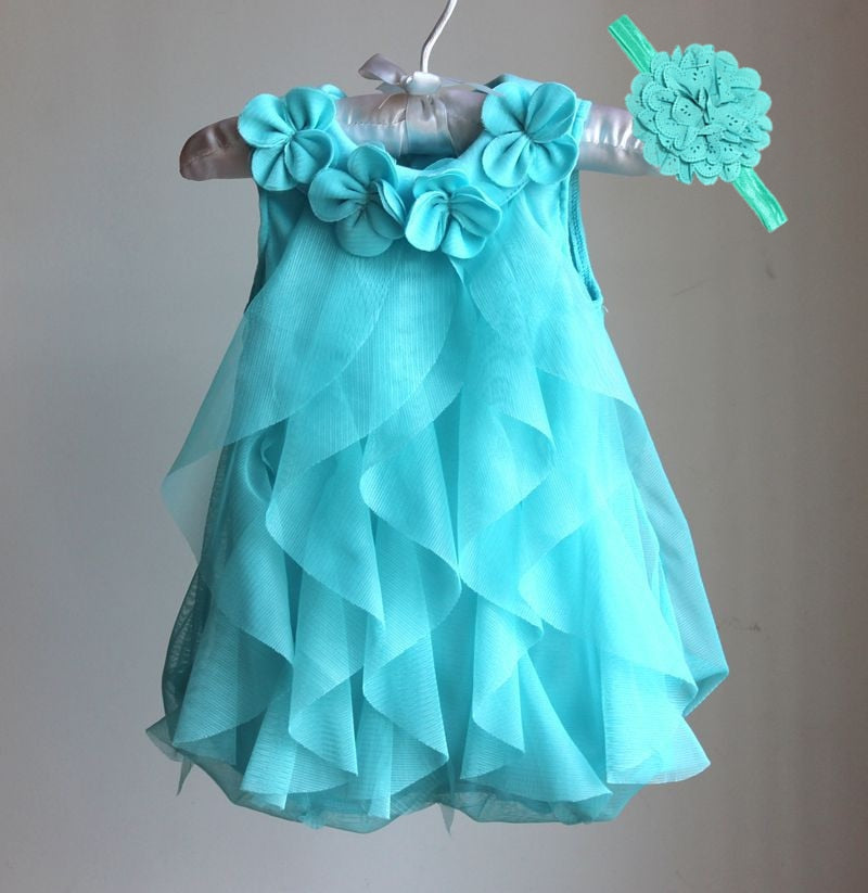 Blumen Kinder Mädchen Kleid Kleinkind Infant Party Sommer Chiffon Kleider Prinzessin Baby Kleidung 2 Jahre