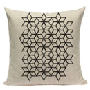 Pop geometrischer Tier-Kissenbezug, schwarz-weißes Leinenkissen, dekorativer Kissenbezug, quadratisch, hochwertiger Druck, individuelles Dekokissen