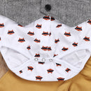 Citgeett Gentleman Toddler Baby Boys Formal Fox Suit Bowknot Chaleco Pantalones amarillos Bowtie Tuxedo Trajes casuales Conjunto de otoño 2017