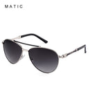 MATIC Ladies Retro Pilot Aviation Gafas de sol para mujer Calidad Pink Mirrored Sun Glasses Eyewear Marca de lujo Zonnebril Dames