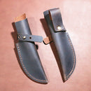 10-18cm Maßgeschneiderte handgemachte manuelle erste Schicht Crazy Horse Rindsleder Obstmesserscheide, Scheide Kochmesser Hülle