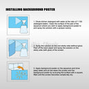 Mr.Tank 3D-Effekt Unterwasser-Sonnenlichtstrahlen Höhlen-Aquarium-Hintergrund-Aufkleber, selbstklebende Aquarium-Hintergrunddekorationen