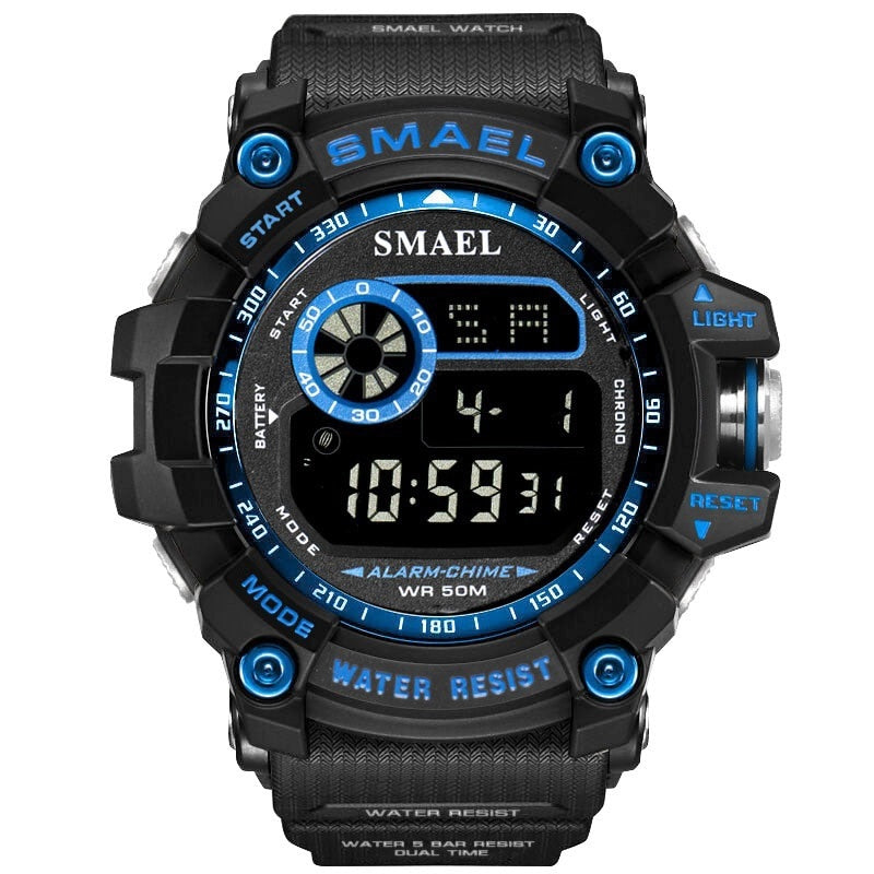 SMAEL Military Digital Watches Men Alarm Waterproof Watch LED Back Light Sport Wristwatch Chronograph Countdown Clock Male 8010