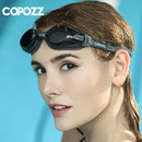 COPOZZ Kurzsichtigkeit Schwimmbrille Männer Frauen Erwachsene 0 -1,5 bis -8 Double Anti Fog UV Protecion Schwimmbrille Pro Dioptrien Zwembril