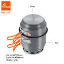 Utensilios de cocina de arce fuego, juego de ollas para acampar, intercambiador de calor plegable para acampar al aire libre, aleación de aluminio para 2-3 personas, FMC-218